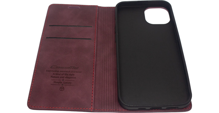 CaseMe flipové pouzdro na iPhone Červené